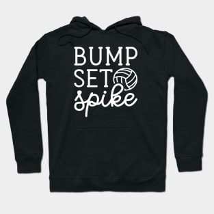 Bump Set Spike Volleyball Girls Boys Cute Funny Hoodie